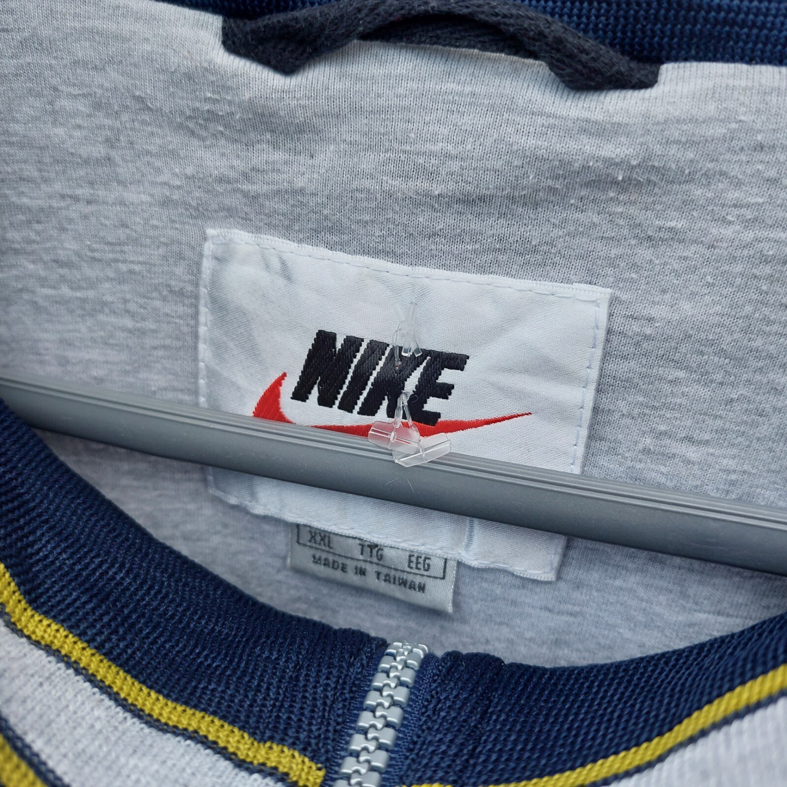 SACAI X NIKE Maglione mezza zip vintage Nike nylon giacca a vento [blu navy oro] 2XL [XXL]