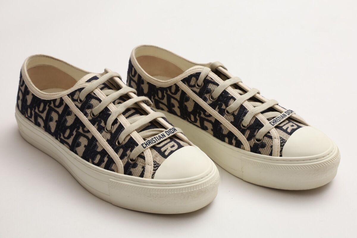 Dior Walk'n'Dior Sneakers Size 38 - US 8 in Deep Blue Dior Dior Walk'n'Dior Sneakers Size 38 - US 8 in Deep Blue Dior