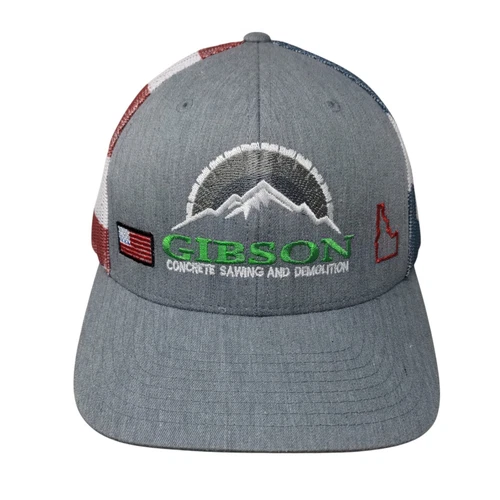 Gibson Concrete Sawing And Demolition Snapback Trucker Hat Multi One Size