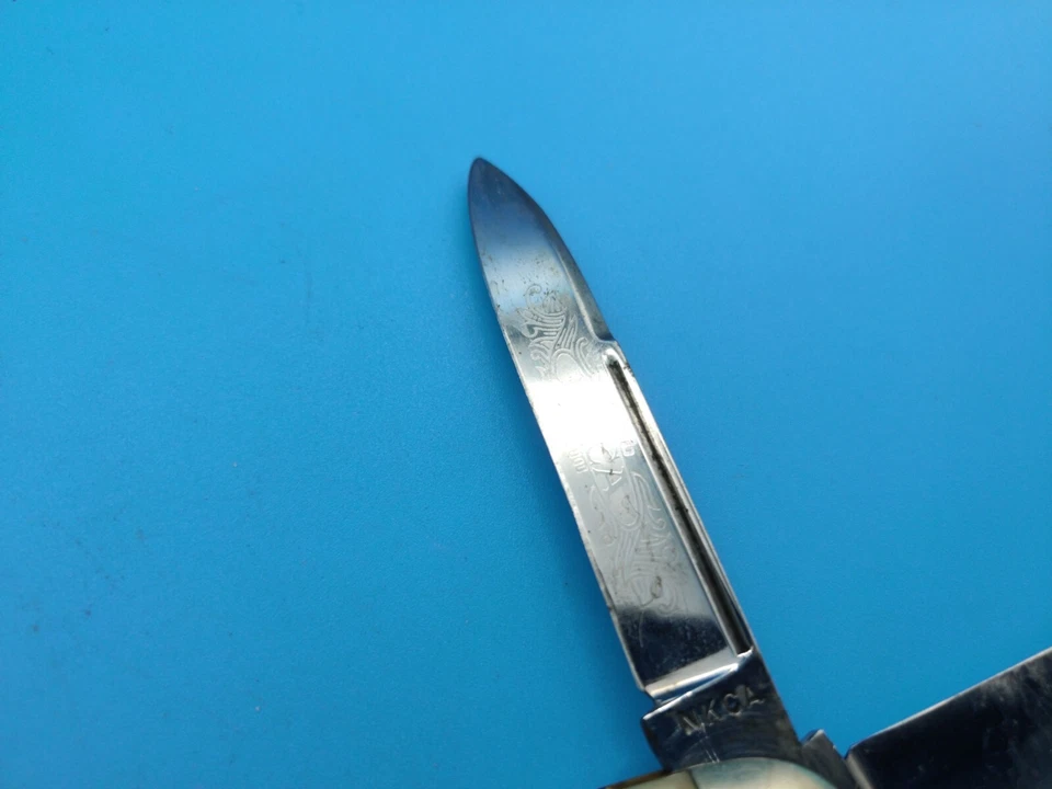 KISSING CRANE KLAAS NKCA STAG GUNSTOCK STOCKMAN 刀 #00259/12000 1980 德国 — 第 3/4 张图片