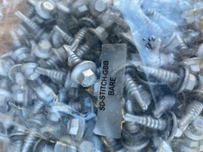 250 GREEN 14 X 7/8 Atlas Metal to metal Roofing Screw Stitch Lap Self Drilling