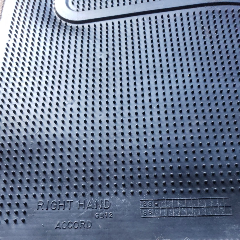 Tapete de assoalho 1986-1989 Honda Accord fabricante de equipamento original passageiro dianteiro ULTRA RARO CA5 - Imagem 4 de 4