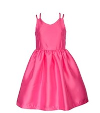 NWT Bonnie Jean Girls Special Occasion Sleeveless Pink Bow Back Mikado Dress 16