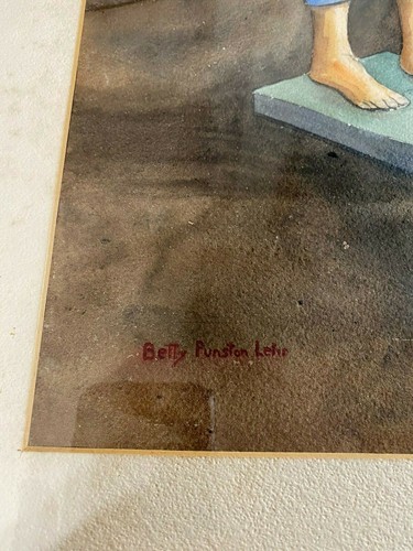 Large Betty Punston Lehr "Still Life Scene" Watercolor Painting - Signed/Framed - Picture 10 of 12