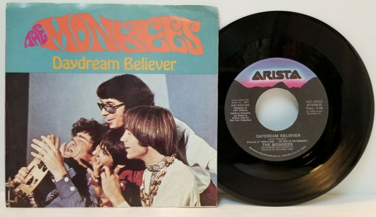 THE MONKEES Daydream Believer 45 RPM w Picture Sleeve - Play