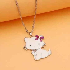 Creative Cute Cartoon Funny Cat Pendant Necklace Decorative Accessories Gift New