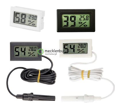 Mini Digital LCD Thermometer Hygrometer Humidity Temperature Meter Indoor NEW