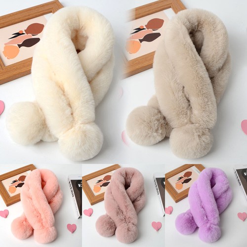 Damen-Schalkragen Aus Kunstpelz Warmer Flauschiger Schal Weiche Stola + æ