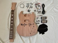 SG Style DIY Electric Guitar Kit Mahogany Body Neck Rosewood Fingerboard 6String