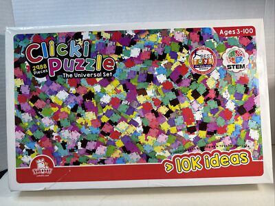 Click Puzzle The Universal Set 2988 Pieces Open Box Sealed Pieces 15 Colors