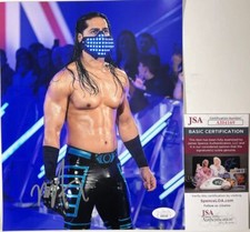 WWE NXT Mustafa Ali Signed 8x10 Photo E Autograph WrestleMania JSA COA