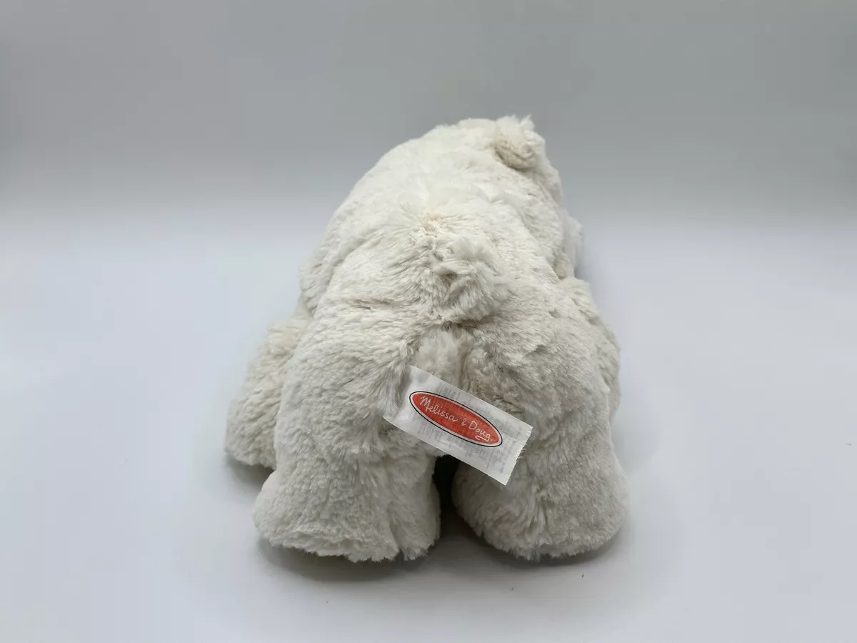 MELISSA & DOUG White Cream Glacier POLAR BEAR 12 Soft Plush 7609 Arctic  Teddy