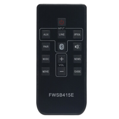 New Replacement Remote Control Applicable for Sanyo Soundbar FWSB415E Sound Bar