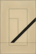 Large Abstract Painting 2x3' Earthtone 5 Geometric Demrin Fine Art Original NEW