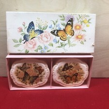 AVON  Summer Butterflies 2 Perfumed soap set - original boxed gift set.