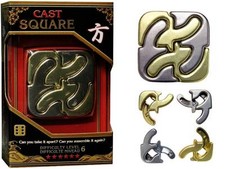 NEW IN BOX Hanayama Cast Metal Puzzle - SQUARE Level 6