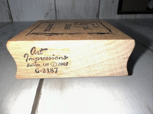 Lot of 10 Wooden Rubber Stamps, Mixed Themes/Brands - Picture 22 of 22