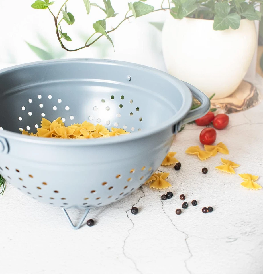 Colino Smalto Setaccio Scolapasta Colino Metallo Whatta Colino - Immagine 3 di 4