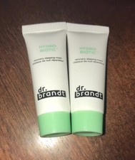 2X Dr Brandt Hydro Biotic Recovery Sleeping Mask Moisturizer .25oz NEW SEALED