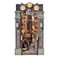 Anavrin Book Nook Kit Old Shanghai DIY 3D Wooden Booknook for Adults, Teens and