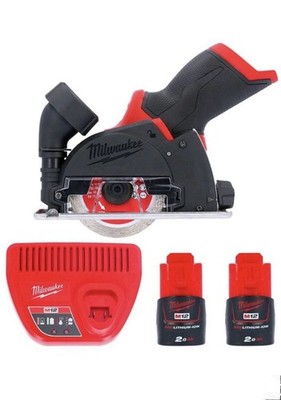 Milwaukee M12FCOT 12V Fuel Multi Material Trennwerkzeug 76mm mit 2 x 2,0Ah
