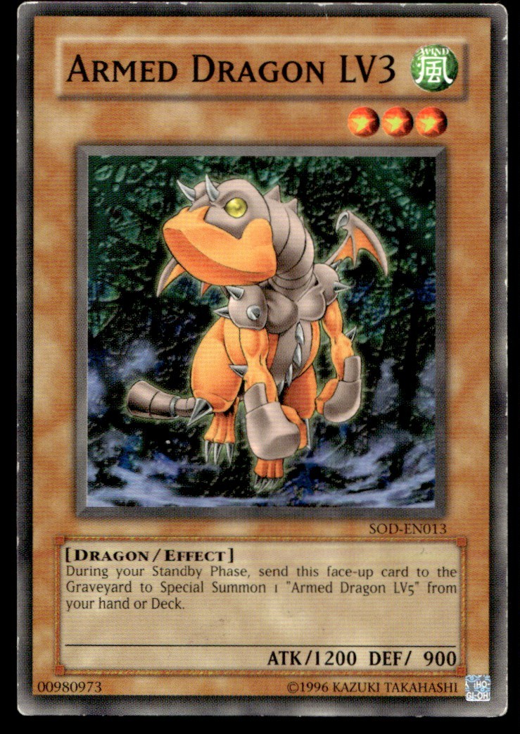 Armed Dragon LV3 - SOD-EN013 - YuGiOh 