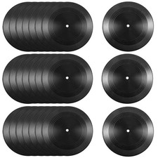 24 Pack Blank Vinyl Records, 7 Inch Black Vinyl Records Vintage Fake Records ...