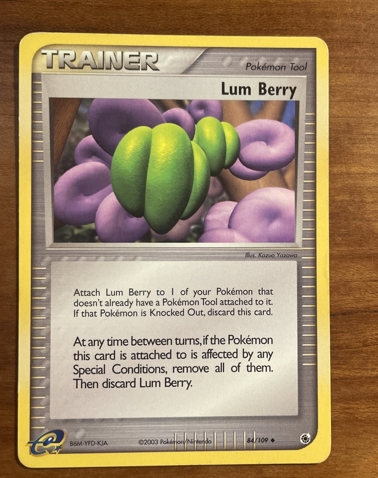 Pokemon Card Trainer Lum Berry 84/109 EX Ruby & Sapphire Uncommon Vintage MINT