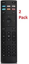 2 Pack XRT136 for Vizio Smart TV Remote Control Vudu Amazon iheart Netflix 6 Key