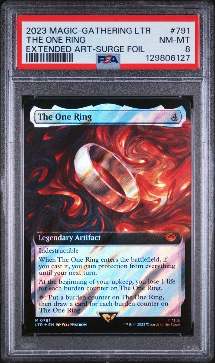 MTG 一つの指輪 The One Ring サージ foil A EN】【サージ・Foil】(791)□拡張アート□《一つの指輪/The One Ring