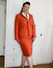 Lilli Ann Skirt Suit LARGE 1960s designer suit