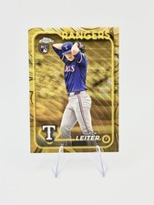 2024 Topps Chrome Gilded Jack Leiter RC #30 /75 Rangers