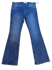NWT Old Navy Girls Boot-Cut Jeans Size L 10-12 Adjustable Waist Denim Minimalist