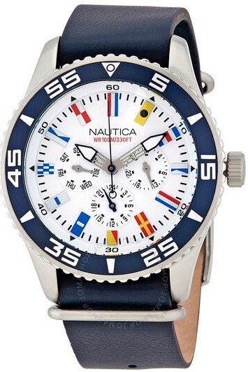Наручные часы Men's Nautica White Dial