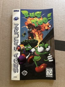 Bug Too! (Sega Saturn, 1996) Tested Working CIB