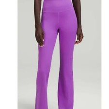 Lululemon Groove Super-High-Rise Flared Pant Nulu Moonlit Magenta - Size 2