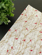GOLD WOODLAND FROST Design Tissue Paper Sheet Choose Size & Package Amount