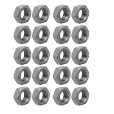 20pcs M14 x 1.5mm Pitch Metric Fine Thread Carbon Steel Left Hand Hex Nuts