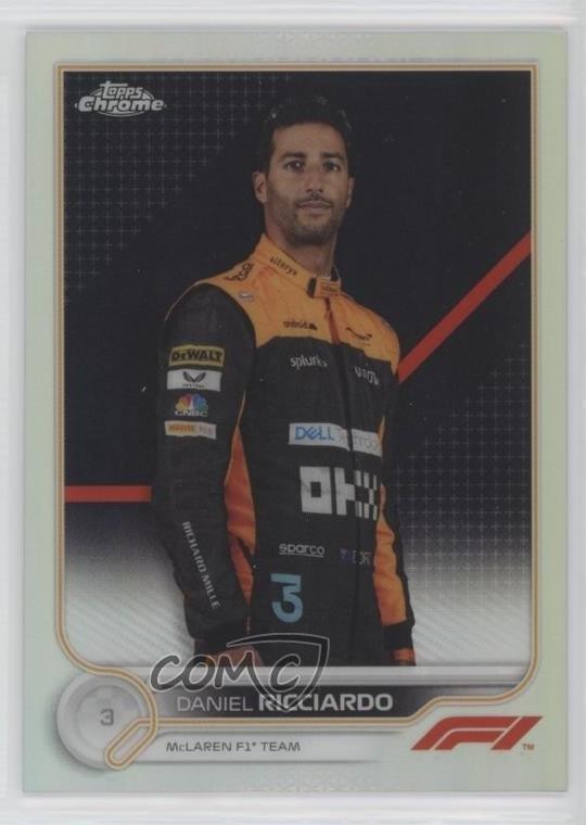 2022 Topps Chrome Formula 1 F1 Racers Refractor Daniel Ricciardo #37 0n64