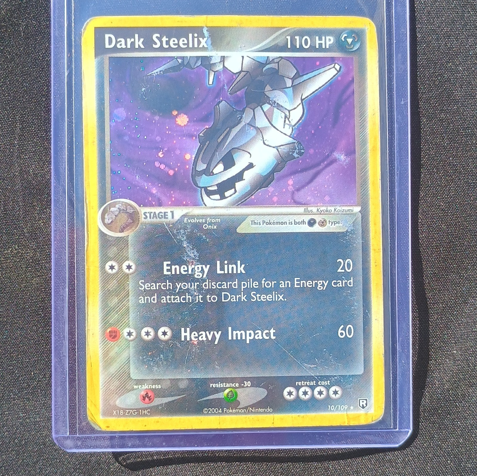 Dark Steelix Team Rocket Returns Holo Rare 10/109 2004 EN 110HP Pokémon TCG