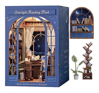 DolphinIsle Starlight Lesebuchecke mit funkelndem Sternenhimmel - 3D-Puzzle