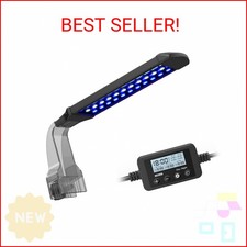 NICREW Marine Clip on Aquarium Light, Saltwater Fish Tank Light for Coral Reef T