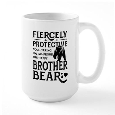 CafePress Fiercely Protective Brother Bear Mugs Large Mug (45493452)