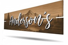 Personalized Wood Name Sign Custom Beach Hous...