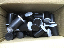 Kodak 35mm film canisters with tops 50- fifty empty canisters all black