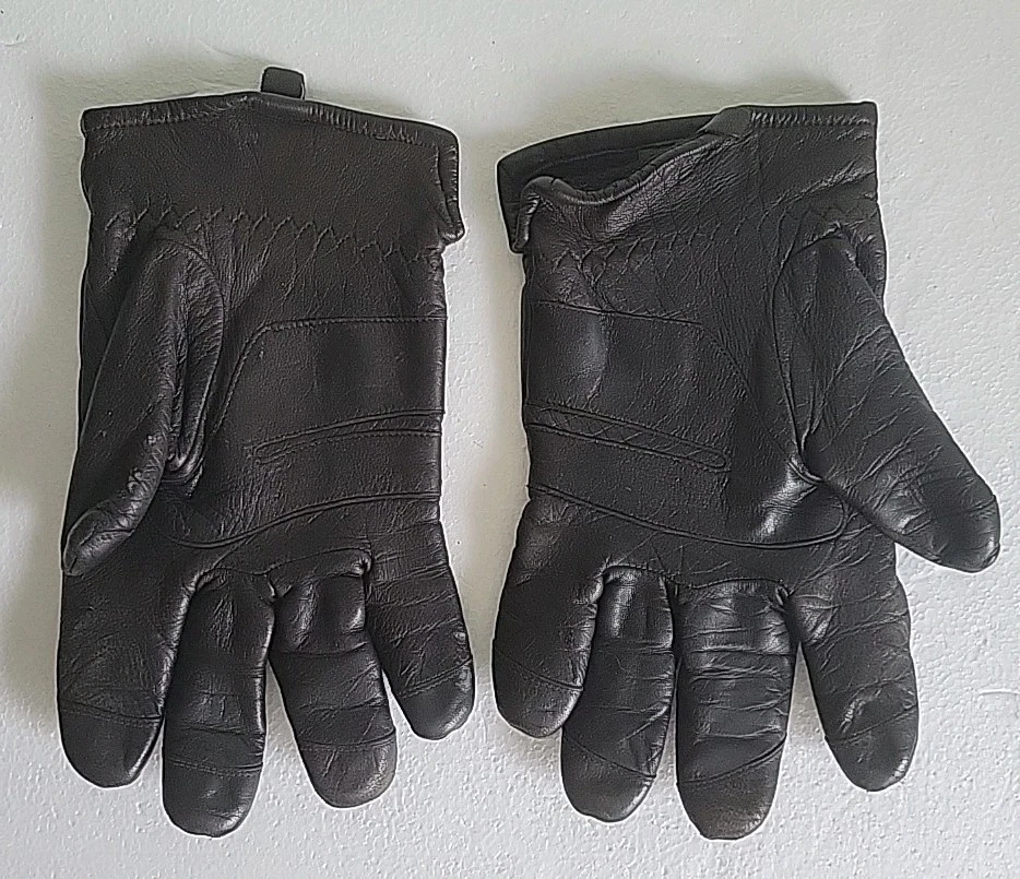 Guantes Timberland de cuero genuino para hombre - marrón/marrón oscuro - talla L Foto 2 de 4