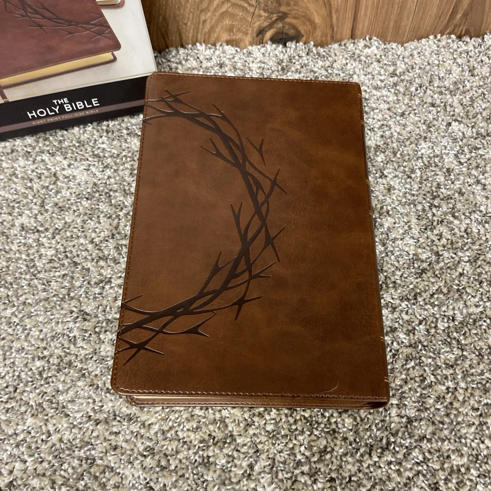 KJV Giant Print Bible | Indexed | Brown Crown of Thorns | red letter - Image 4 of 4