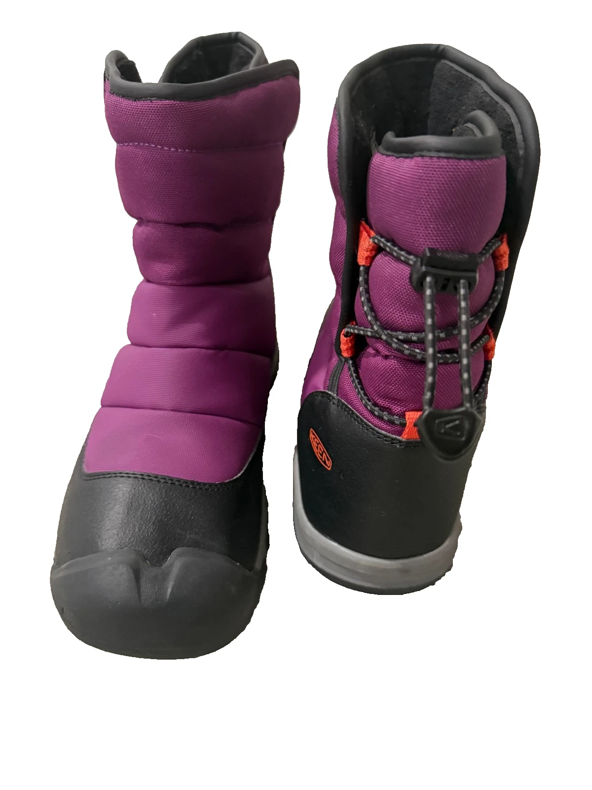 KEEN Dry Waterproof Winter Snow Boots Womens 6 Purple Black Insulated Outdoor