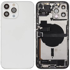 Apple iPhone 13 Pro Max Back Housing Frame w Charging OEM Pull Grade C Silver