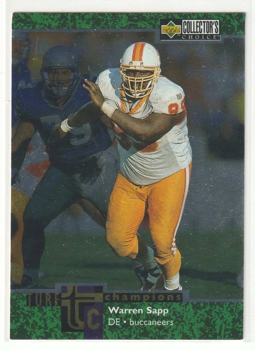 1997 Upper Deck Collector's Choice - Turf Champions Warren Sapp #TC16